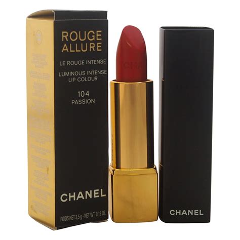 chanel rouge allure lipstick 104 passion|ROUGE ALLURE Luminous intense lip colour 104 .